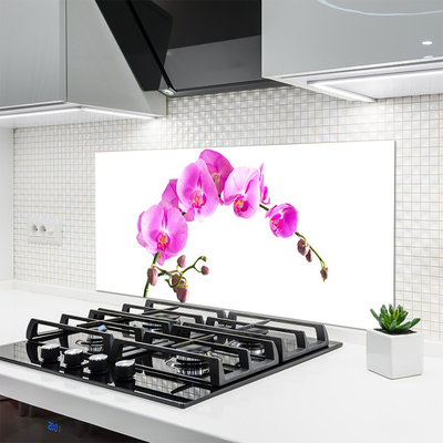 Kitchen Splashback Flowers floral pink