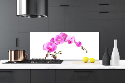 Kitchen Splashback Flowers floral pink