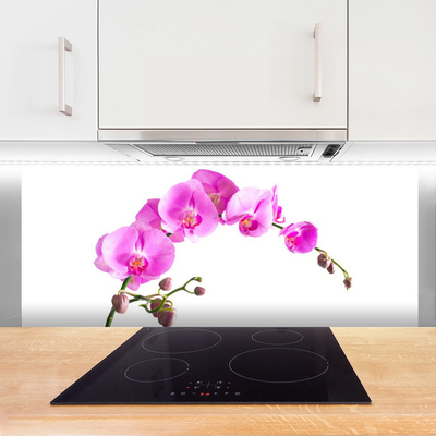 Kitchen Splashback Flowers floral pink