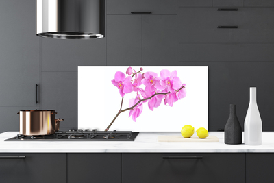 Kitchen Splashback Flowers floral pink