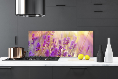 Kitchen Splashback Flowers floral pink