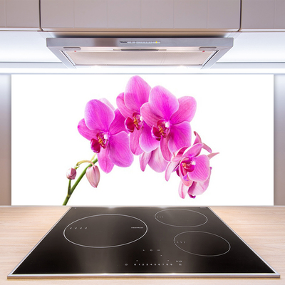 Kitchen Splashback Flowers floral pink