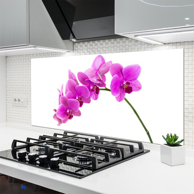 Kitchen Splashback Flowers floral pink