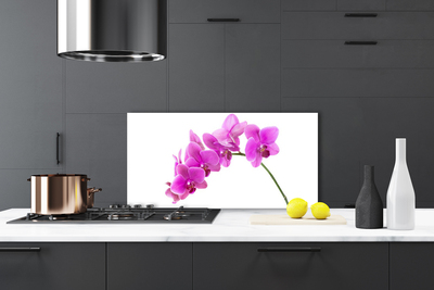 Kitchen Splashback Flowers floral pink