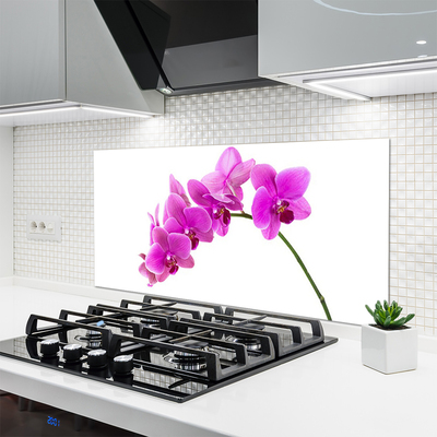 Kitchen Splashback Flowers floral pink