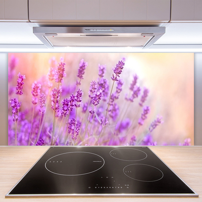 Kitchen Splashback Flowers floral pink