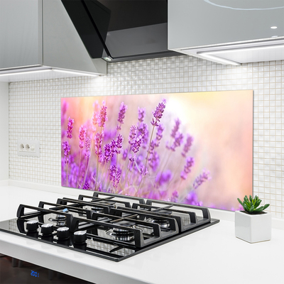 Kitchen Splashback Flowers floral pink