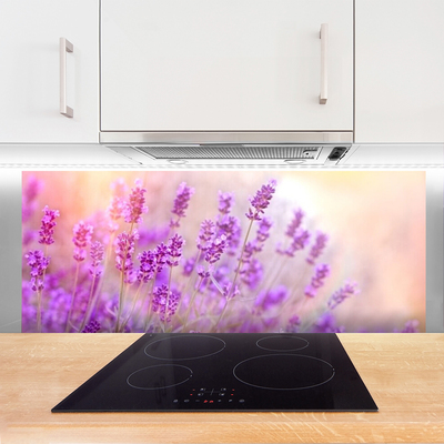 Kitchen Splashback Flowers floral pink