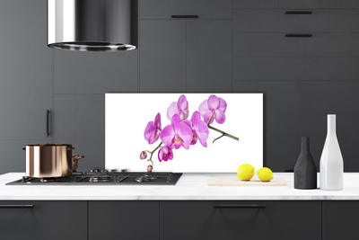 Kitchen Splashback Flowers floral pink