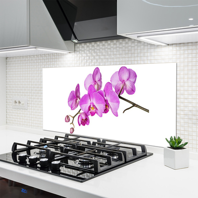 Kitchen Splashback Flowers floral pink