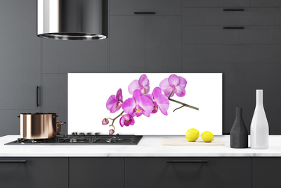 Kitchen Splashback Flowers floral pink