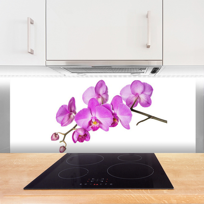 Kitchen Splashback Flowers floral pink