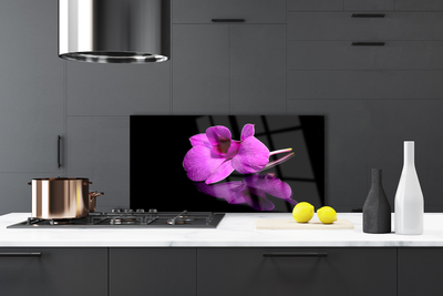 Kitchen Splashback Flower floral pink