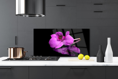 Kitchen Splashback Flower floral pink