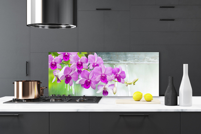 Kitchen Splashback Flowers floral pink