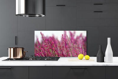 Kitchen Splashback Flowers floral red green