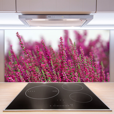 Kitchen Splashback Flowers floral red green