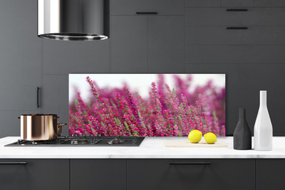 Kitchen Splashback Flowers floral red green