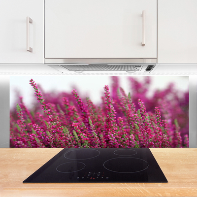 Kitchen Splashback Flowers floral red green