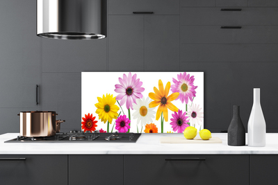 Kitchen Splashback Flowers floral multi