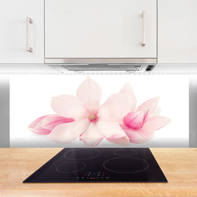 Kitchen Splashback Flowers floral pink