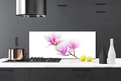 Kitchen Splashback Flowers floral pink