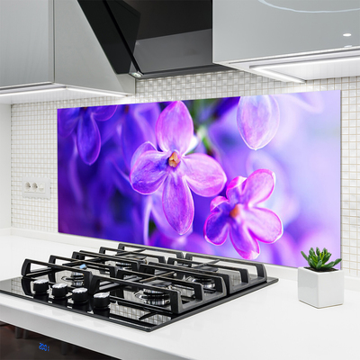 Kitchen Splashback Flowers floral pink