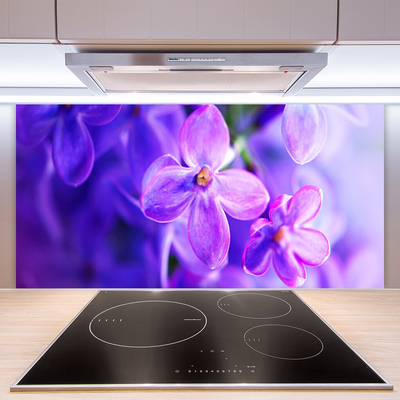 Kitchen Splashback Flowers floral pink