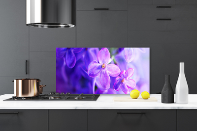 Kitchen Splashback Flowers floral pink