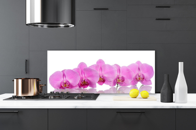 Kitchen Splashback Flowers floral pink