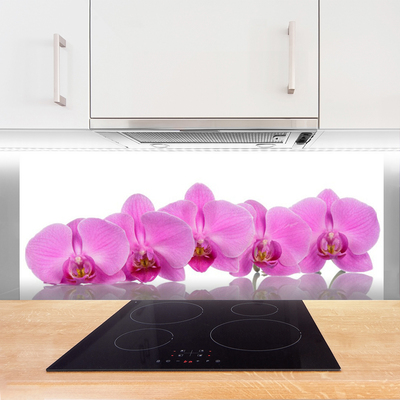 Kitchen Splashback Flowers floral pink