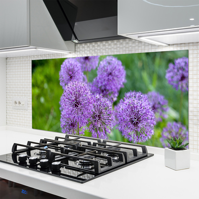 Kitchen Splashback Flowers floral pink