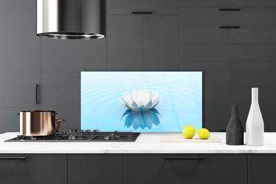 Kitchen Splashback Flower floral white