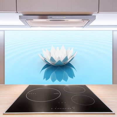 Kitchen Splashback Flower floral white