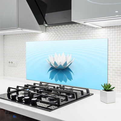 Kitchen Splashback Flower floral white