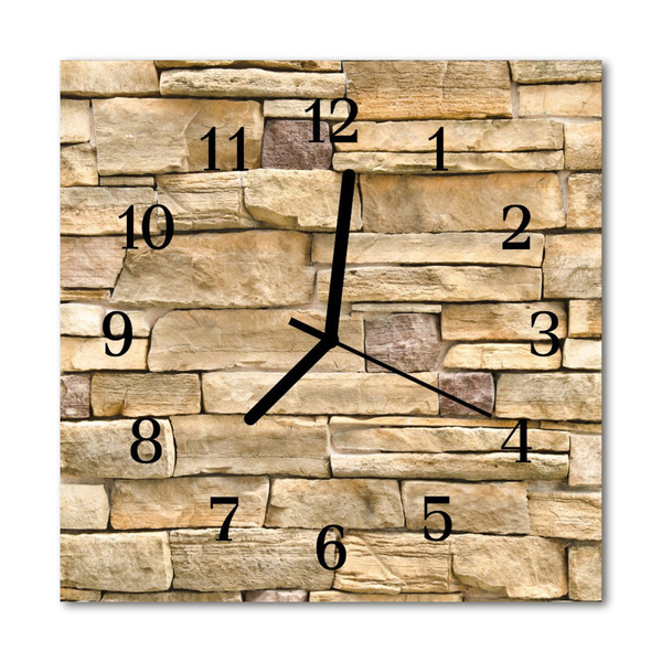 Glass Kitchen Clock Wall architecture beige