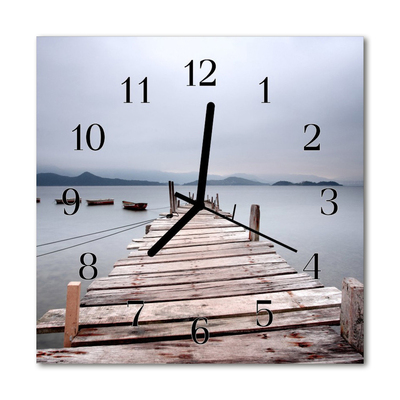 Glass Kitchen Clock Web landscape multi-coloured