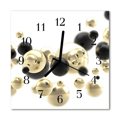 Glass Kitchen Clock Abstract abstract art multi-coloured