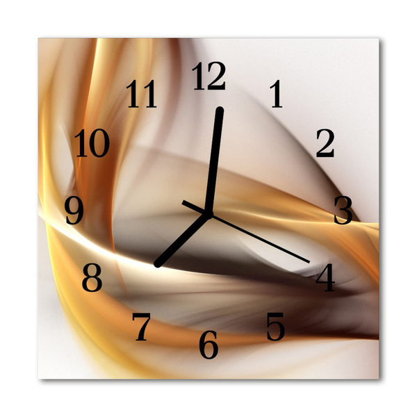 Glass Kitchen Clock Abstract abstract art multi-coloured