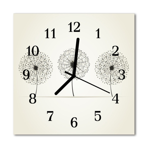 Glass Kitchen Clock Abstract abstract art grey