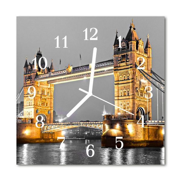 Glass Kitchen Clock Tower Bridge Tower Bridge Yellow