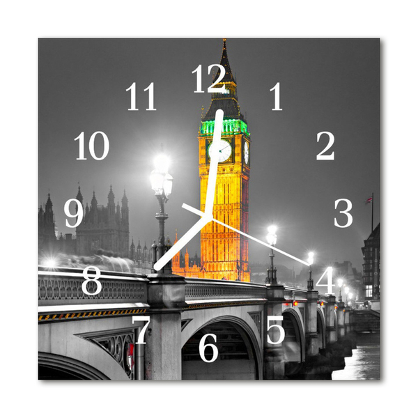 Glass Kitchen Clock Big Ben Big Ben Grey