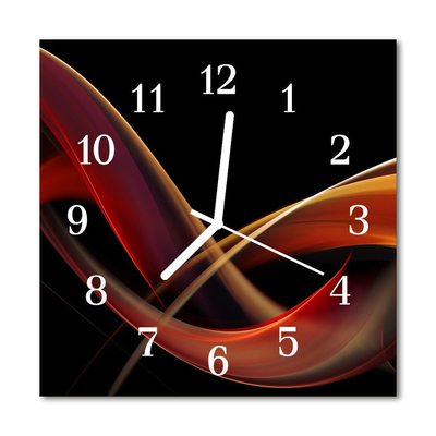 Glass Kitchen Clock Abstract Abstract Art Multi-Coloured