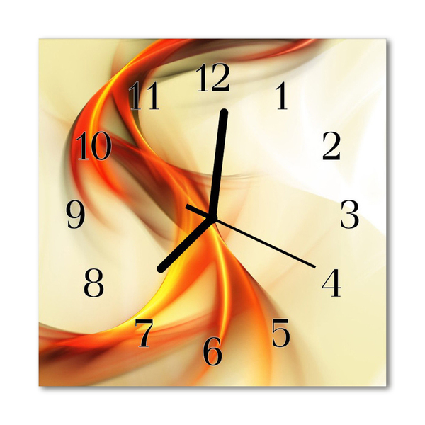 Glass Kitchen Clock Abstract abstract art multi-coloured