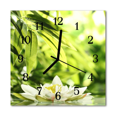 Glass Wall Clock Nature nature green