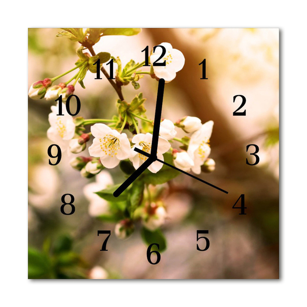 Glass Wall Clock Nature nature multi-coloured