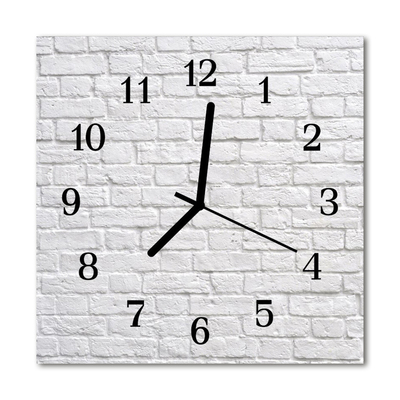 Glass Wall Clock Brick architecture white