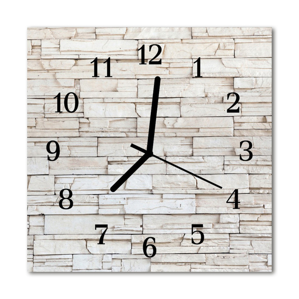 Glass Wall Clock Clinker architecture white