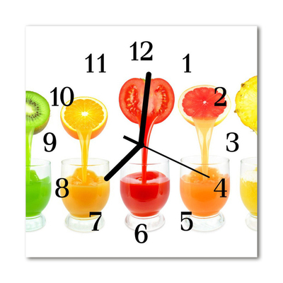 Glass Wall Clock Juice juice multi-coloured