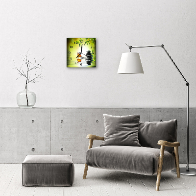 Glass Wall Clock Nature nature green